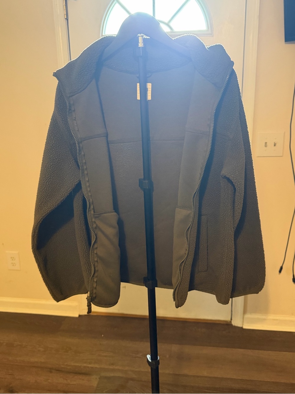 GAP Sherpa Teddy Fleece Zip Jacket Olive Green Men's M